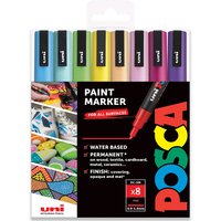 Wallet of 8 POSCA PC-3M Paint Marker Art Pen Bullet Nib - Spring / Spring