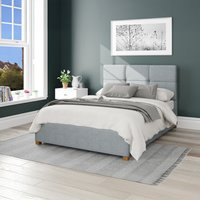 Caine Storage Woven Ottoman Storage Bed - Sky / Single