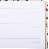 Retro A5 Notebook with Cassette Tapes Vintage Bikes - White
