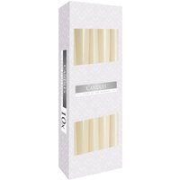 Ivory Taper Candles Elegant Dripless Long Lasting for Home Events - Cream