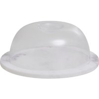 Kindia Round Marble Cheese Board with Dome Lid - Clear