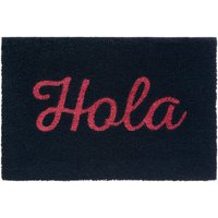 Neon Hola Coir Doormat - Blue & Pink