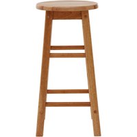 Selby Natural Tropical Hevea Wood Bar Stool - Natural