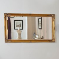 Hamilton Vintage Gold Antique Design Large Wall Mirror 137 x 76cm - Gold
