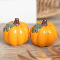 Pumpkin Salt and Pepper Shakers - Orange