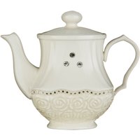 Georgia Teapot with Diamante - Cream