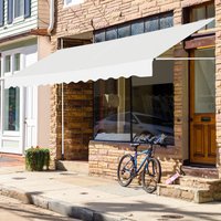 Telescopic Awning Sun Shade Canopy - White