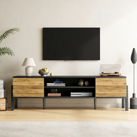 Modern TV Console with Soft Close Hinges