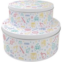 Gaming Icons Cake Tin Set - Multicoloured