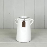 Elegant White For You Vase for Home Decor - White