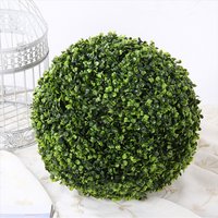 Artificial Boxwood Topiary Ball Decoration - Green