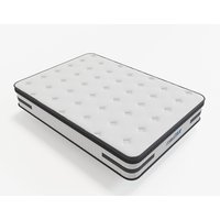 Hybrid 3000 Pocket Sprung Memory Mattress - White / King
