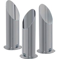 Lisas Satin Silver Uplighter Table Lamp - Silver