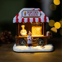 Pre-Lit Popcorn Maker Musical Ornament - Multicoloured