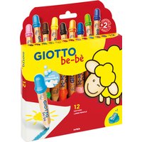 Giotto Be Be Super Large Pencils 12 Piece Set - Multi Colour