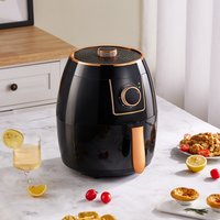5.5L Oil-Free Air Fryer with 60-Min Timer - Black
