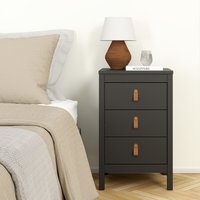 Barcelona Bedside Table - Black / 3