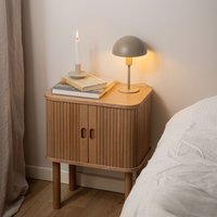 Langley Square Bedside Table - Oak