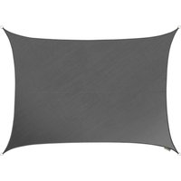 3m x 2m Rectangle Premium Knitted Breathable Sun Shade Sail - Charcoal