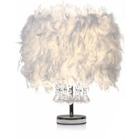 Table Lamp Modern Feather Light - White