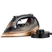 Ceraglide 2800W 360 Cord Cordless Steam Iron Black and Gold - Gold