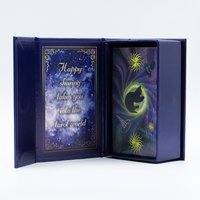 Purple Foil Witch Tarot Card Set with Guidebook Gift Box - Purple
