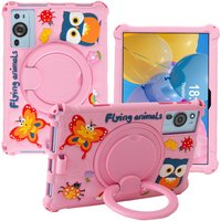 Smart 10.1-Inch Rotating Silicone Tablet Case - Pink