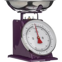 Olivier 5kg Purple Retro Kitchen Scale - Silver & Purple