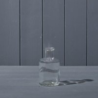 Rustic Contemporary Clear Glass Bottle - Clear