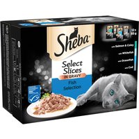 Sheba, Sheba Select Slices in Gravy - 12 / Fish Sheba, Sheba Select Slices in Gravy - 12 / Fish