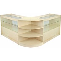 Orion Maple Shop Counter and Retail Display Set - Maple