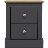 Devon Bedside Cabinet - Charcoal