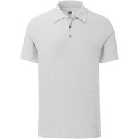 Fruit Of The Loom, Mens Tailored PolyCotton Piqu Polo Shirt - PC3572 - Heather Grey / Heather Grey / S Fruit Of The Loom, Mens Tailored PolyCotton Piqu Polo Shirt - PC3572 - Heather Grey / Heather Grey / S