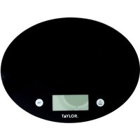 Taylor Digital Dual Kitchen Scale, 5kg 5000ml, Black Glass - Black
