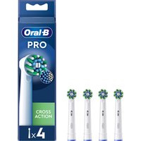 Oral-B Pro Cross Action Toothbrush Heads, 4 Counts - White