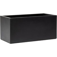 Dark Grey Terracotta Fibrecotta Trough Planter - Grey