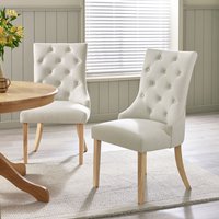 Padstow Wooden Extending Dining Table 6 Belgravia Chairs - Cream