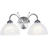 Milanese Double Arm Wall Light - Silver