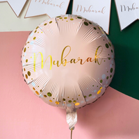 Mubarak Round Foil Balloon - Pink