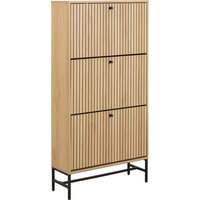 Albany Shoe Cabinet - Oak / 3