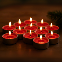Pack of 25 Scented Tea Lights - Red