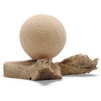 DriftGlow Cotton Wrap Lamp Cream Shade, Natural Driftwood Decor - Cream