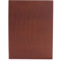 Large Dark Tan Daily Notebook Lined Pages - Dark Brown