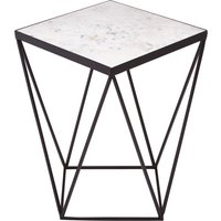 Shalimar Square Black Finish Base Side Table - Black