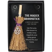 Mini Magick Broomstick Charm - Natural / Grass, Wood