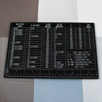 Worktop Saver with Measurements and Ruler - Black - Black