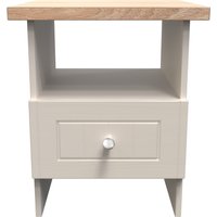 Vienna Bottom Drawer Lamp Table - Kashmir Ash & Bardolino Oak