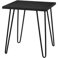 Owen retro end table - Black Oak