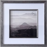 Mounted Inlay Box Photo Frame - Pewter / 8 x 8 inch