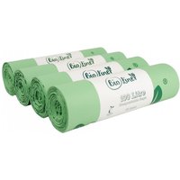 BioLiner 100 Litre Heavy Duty Compostable Waste Sacks - Green / 4